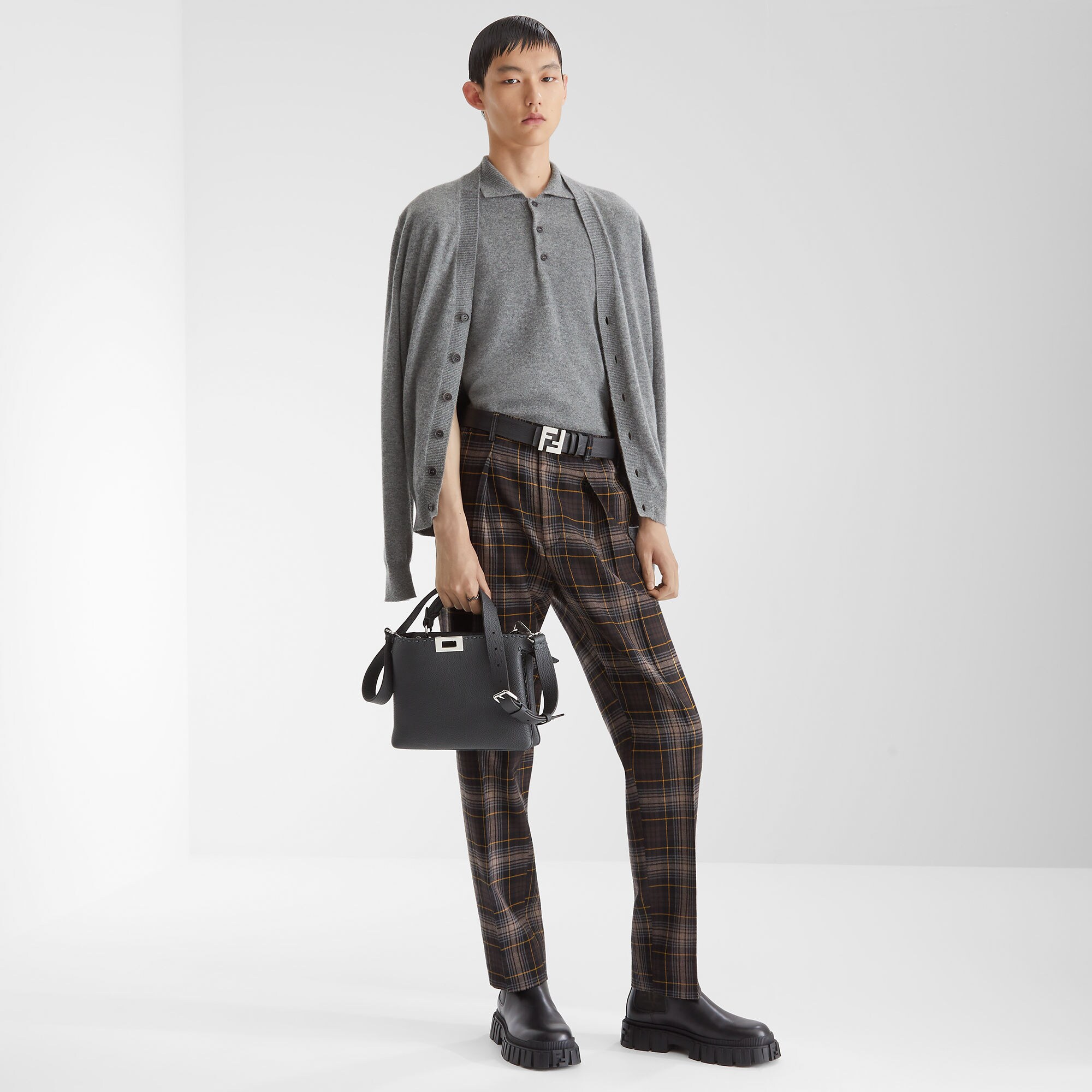 Cardigan Wool Gray | Fendi Cardigan Wool Gray | Fendi