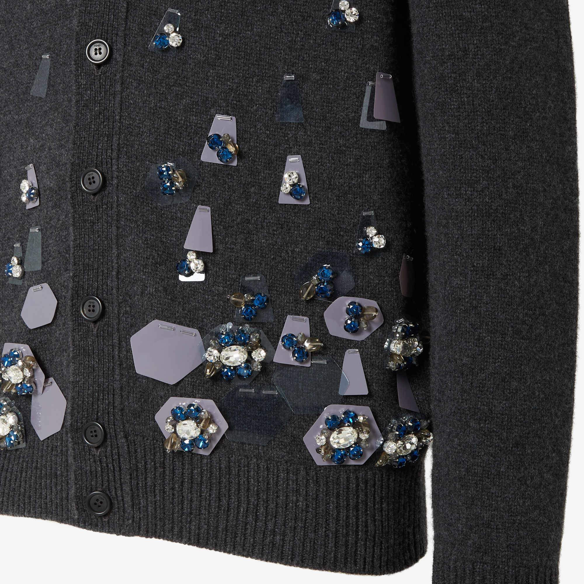 Cardigan Wool Gray | Fendi