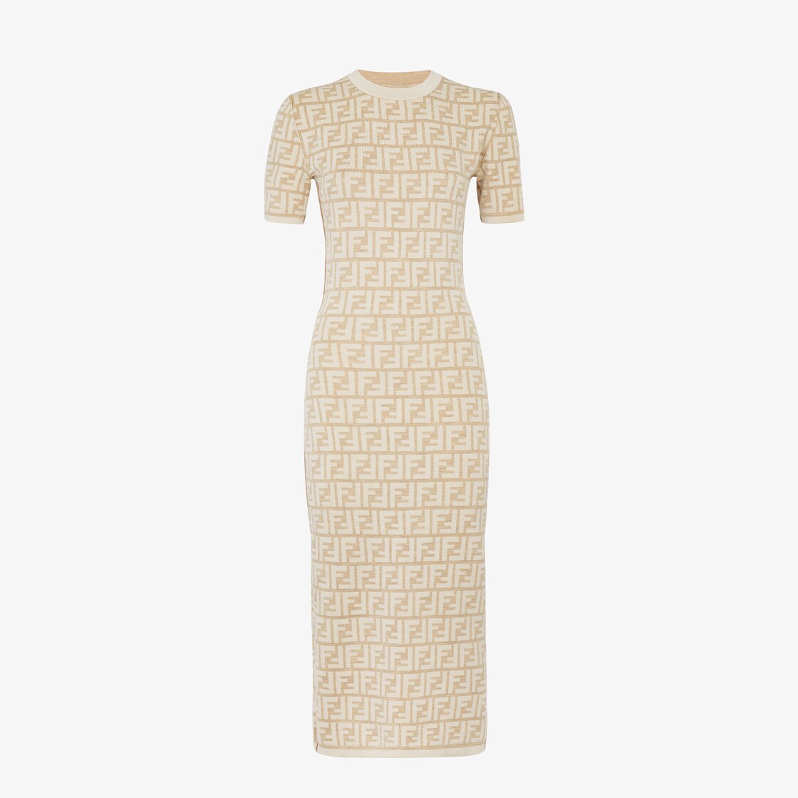 Dress - Beige wool dress