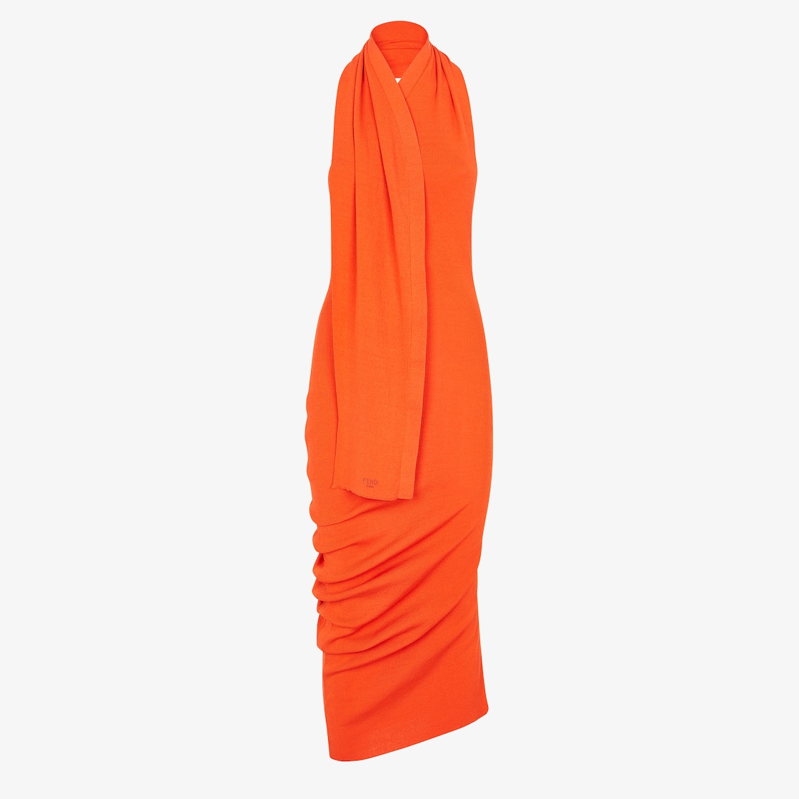 Fendi Logo Dress in Orange