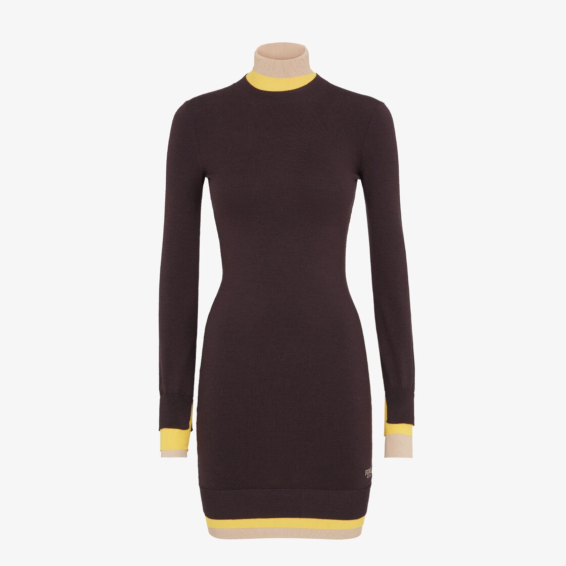 Dress Dark purple wool dress Fendi