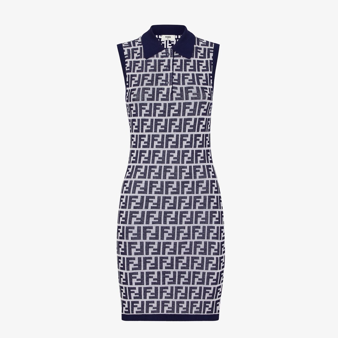 Dress Navy blue FF cotton dress Fendi