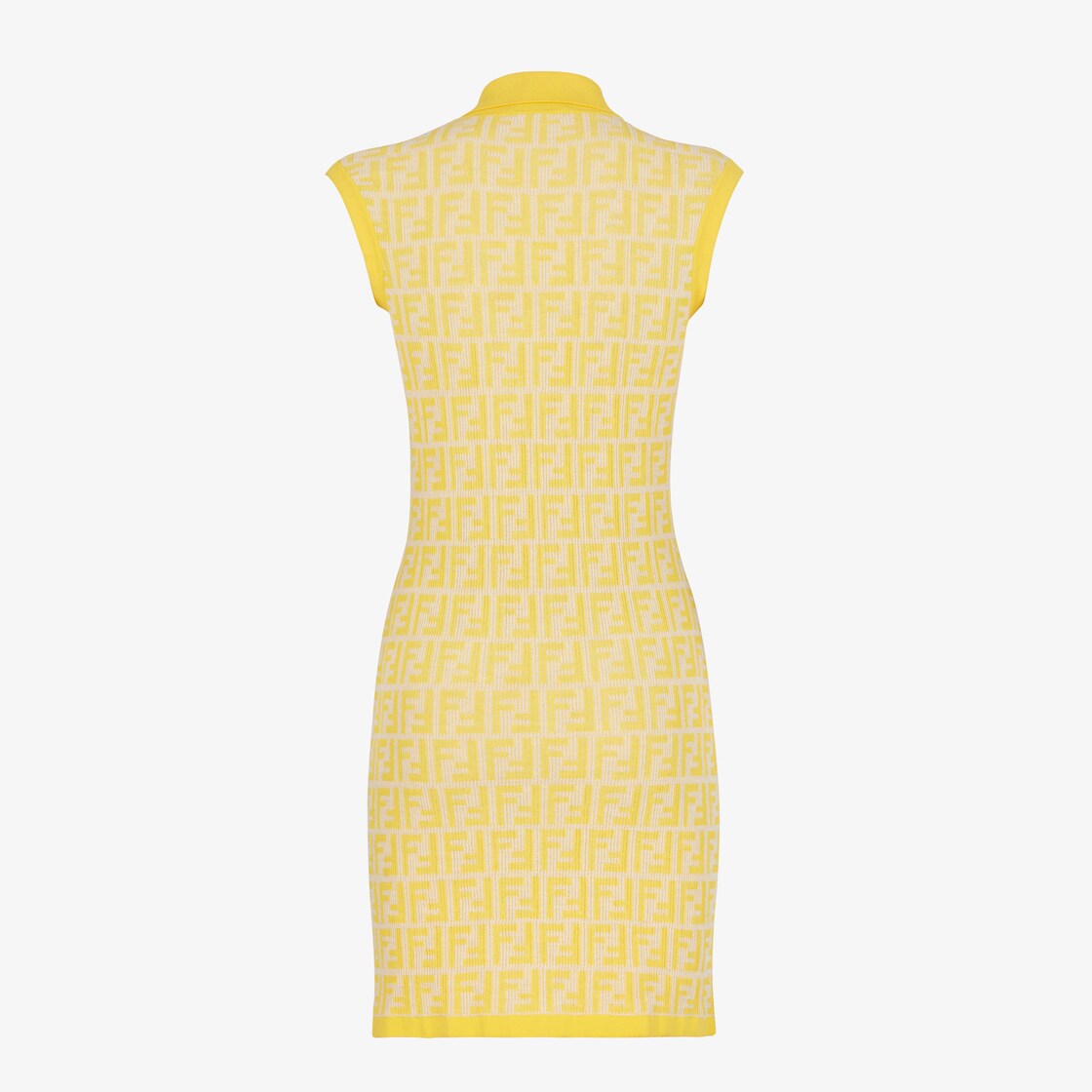 Dress - Golden yellow FF cotton dress | Fendi