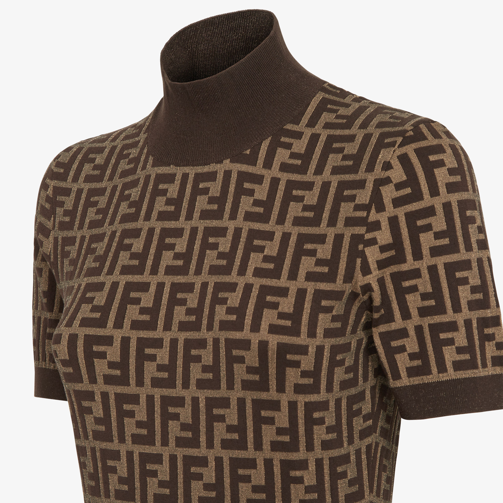 ドレス コットン ブラウン | Fendi