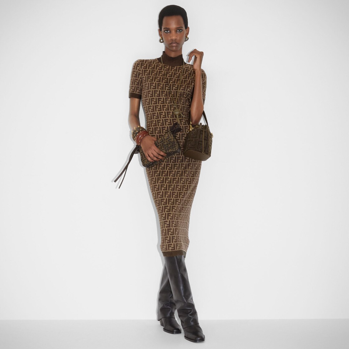 Dresses - Brown | Ready to Wear for Women | FENDI USA