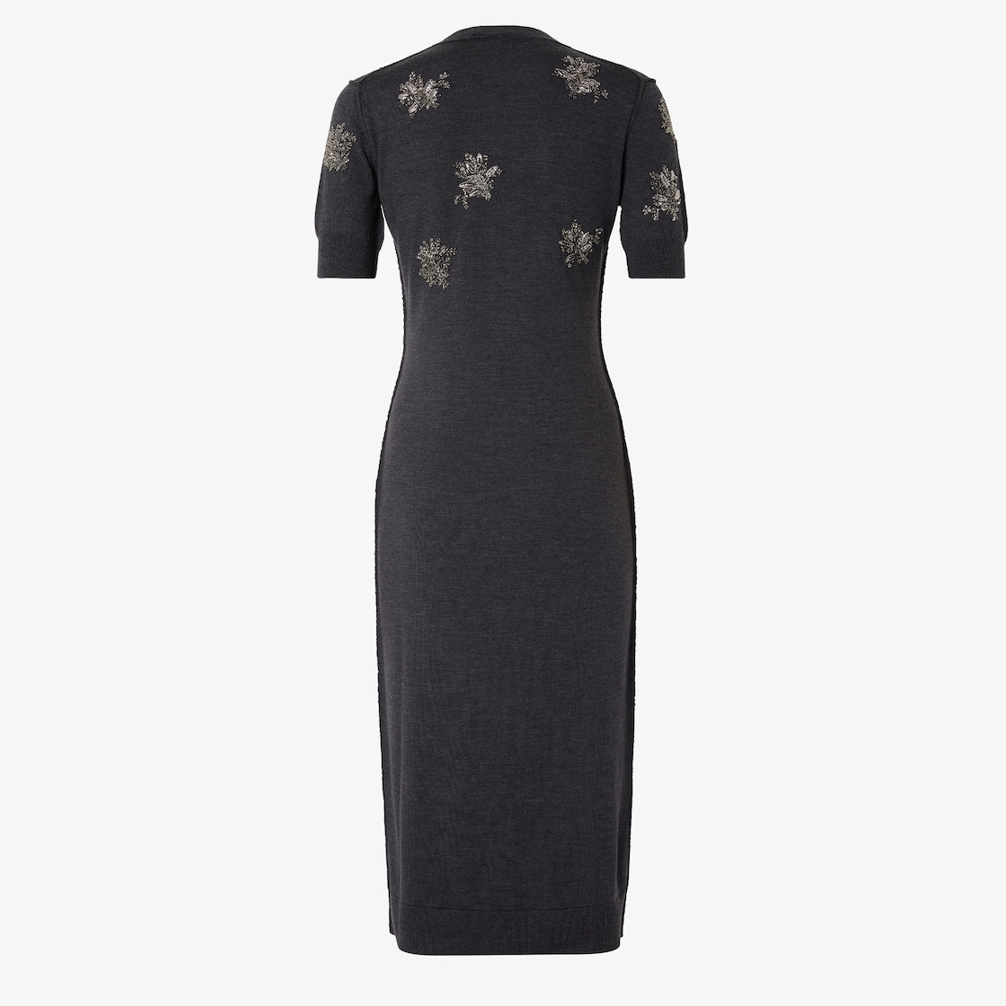 Dress Black wool dress with embroideries Black - Image 2/4