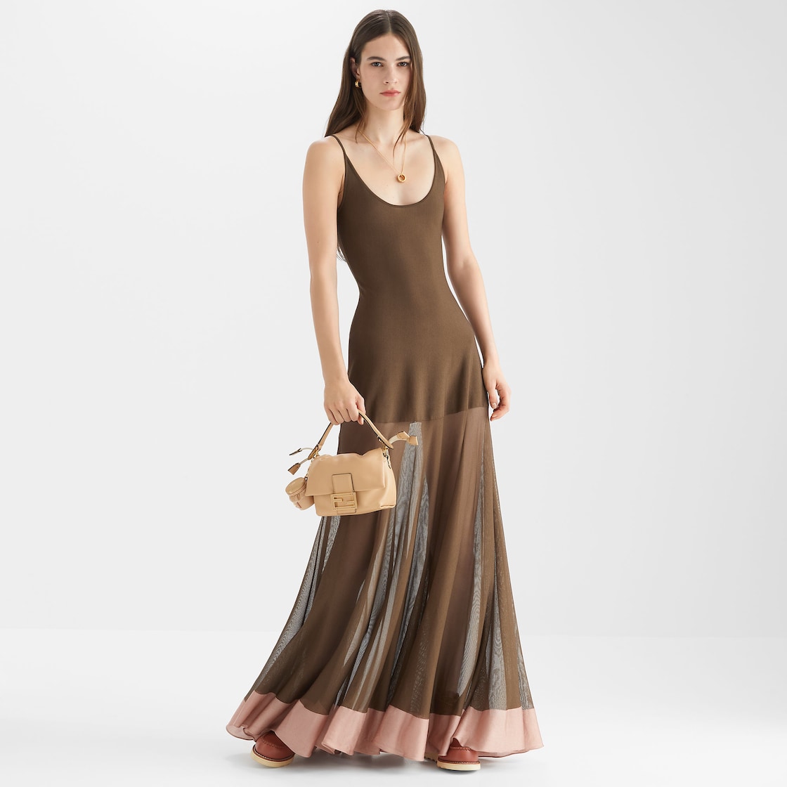 Dress Brown viscose dress Brown - Image 5/5