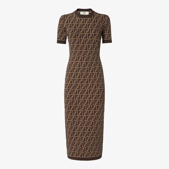 Fendi Dress In Brown