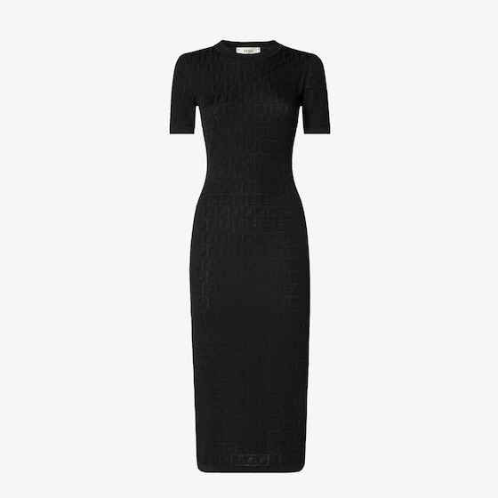 Fendi Short-sleeved, fitted midi dress