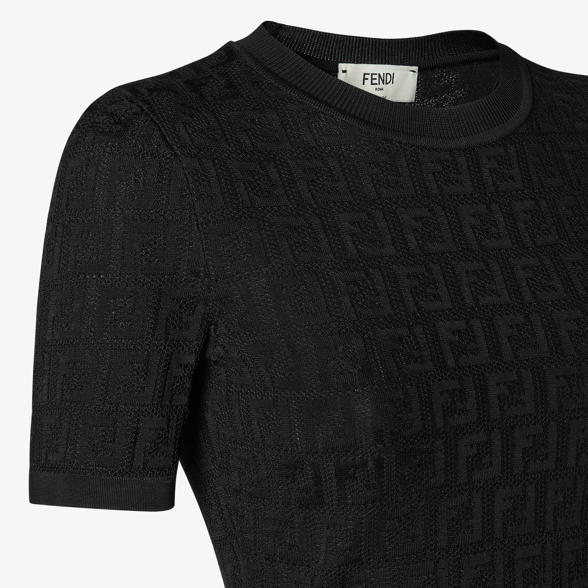 Fendi ロゴテープ付き黒スカート Fendi ロゴテープ付き黒スカート Fendi ロゴテープ付き黒