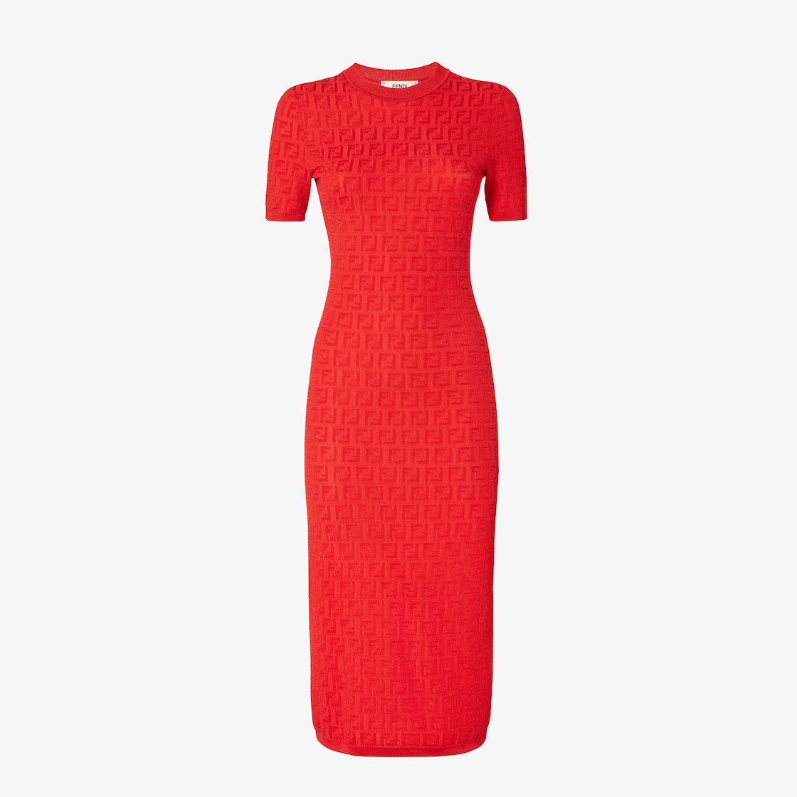 Dress Red FF cotton and viscose dress Red - Image 1/3