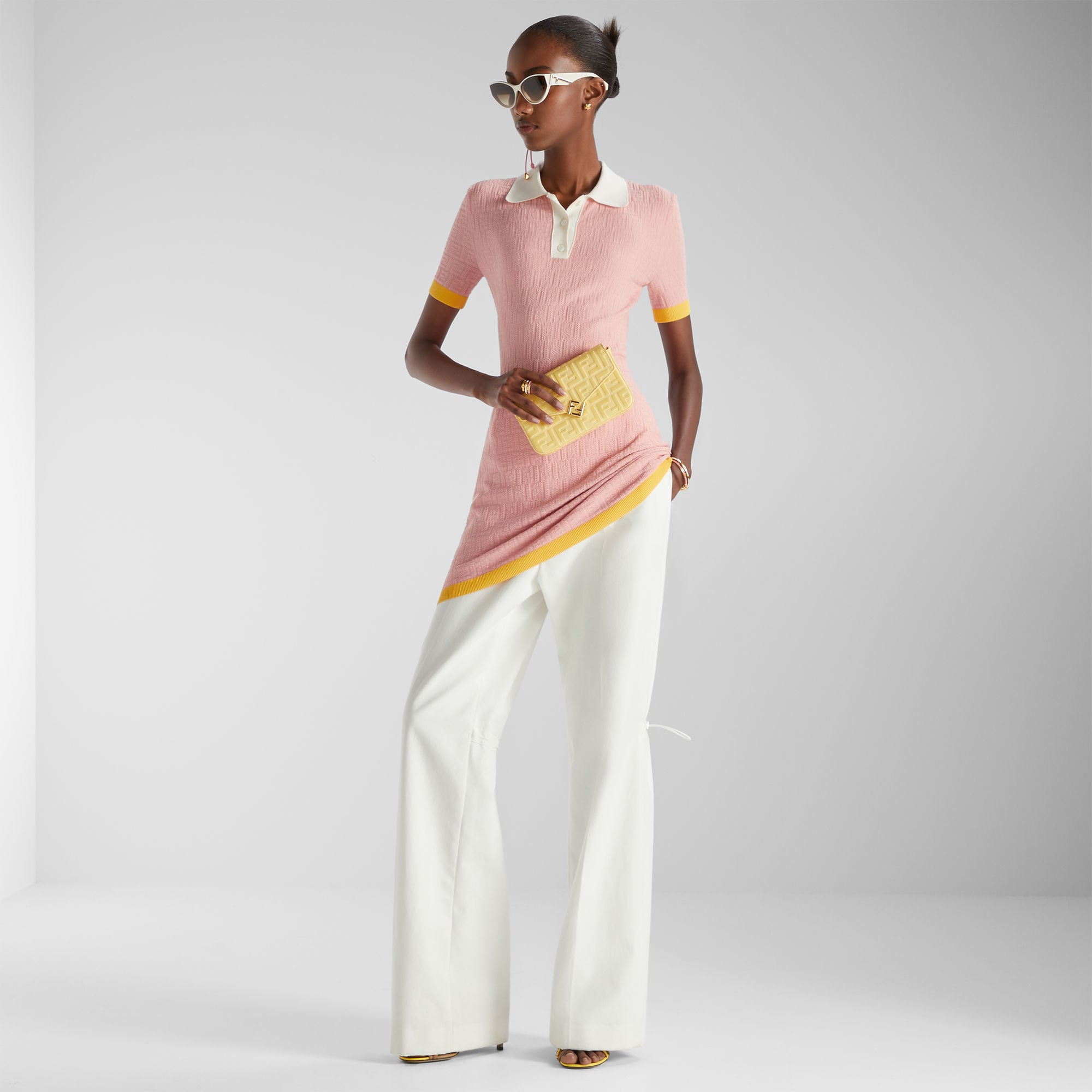 hot pink aje dress Echo Mini Shirt Dress-HOT PINK / 4 main image 1