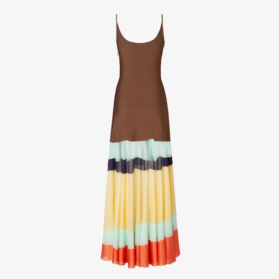 Fendi Sleeveless long dress with thin shoulder straps | Thumbnail 2