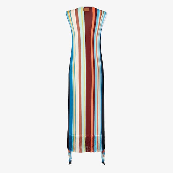 Fendi Sleeveless long dress with round neck and straight line | Thumbnail 2