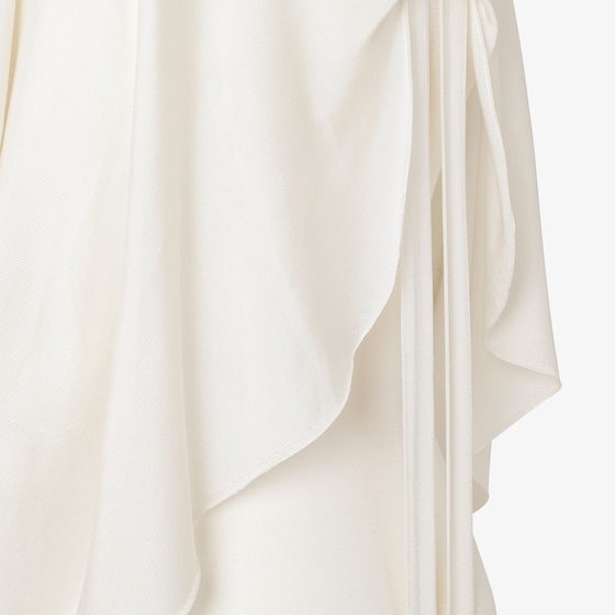 Fendi Long dress with a flowing silhouette, featuring cape | Thumbnail 3