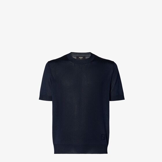 Fendi Regular fit jumper with crew neck and short sleeves