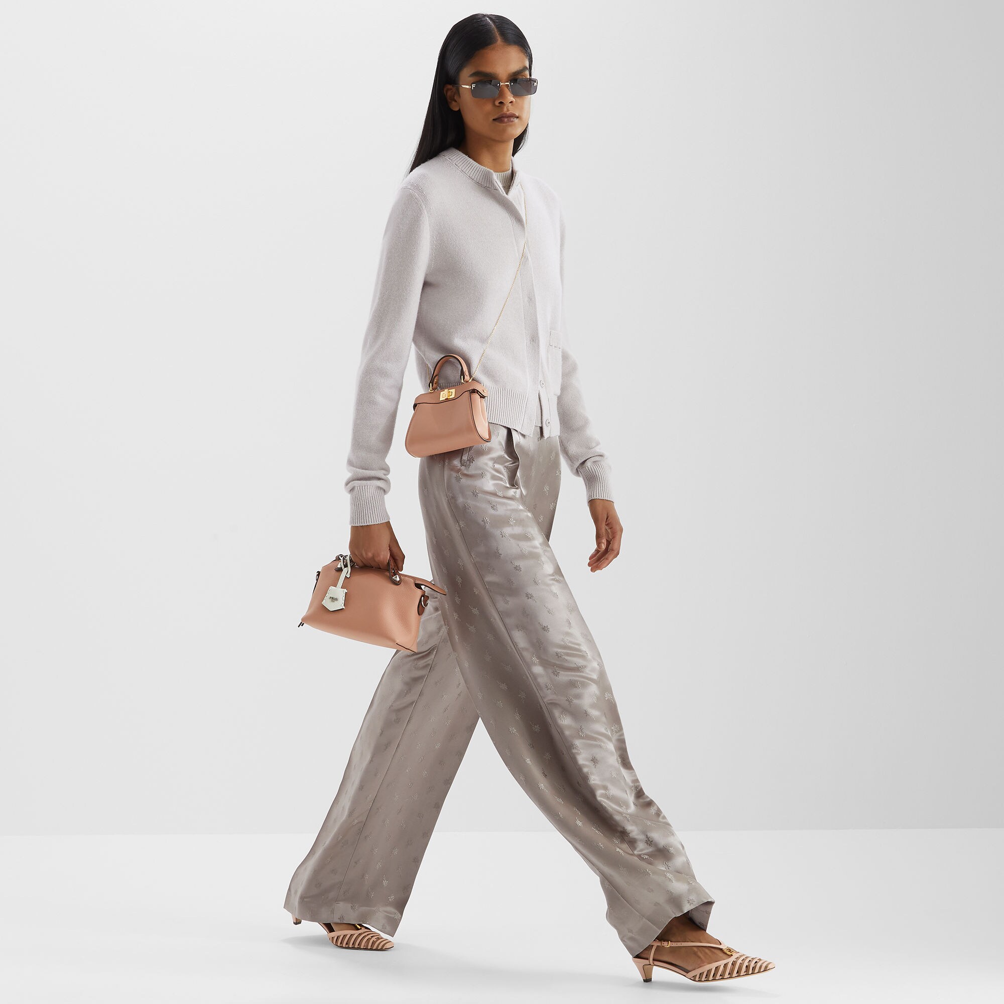 カーディガン ウール グレー | Fendi