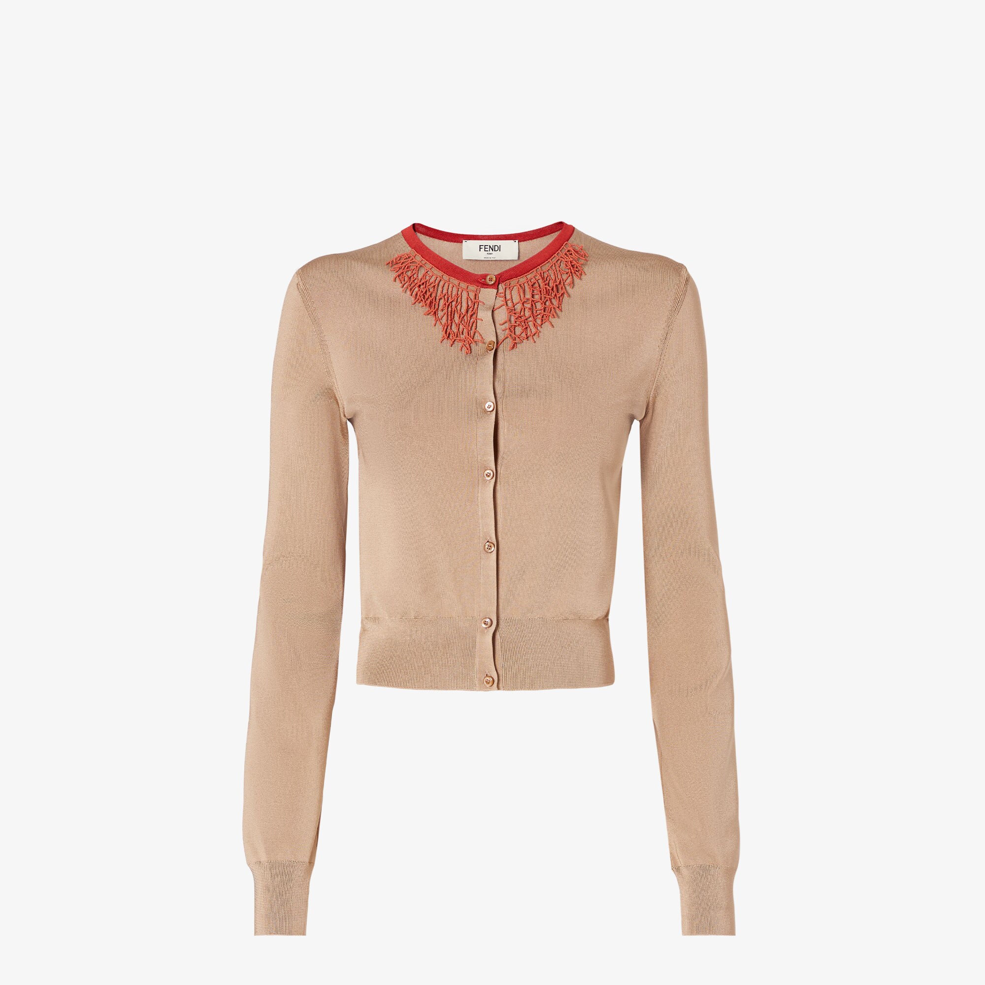 fendi レディース　ニットカーディガン　40 FENDI フェンディ カーディガン FF EMBOSSED FZC940 AJTE レディース