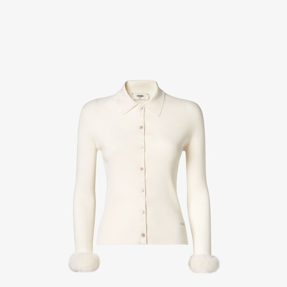 Fendi Cardigan In White