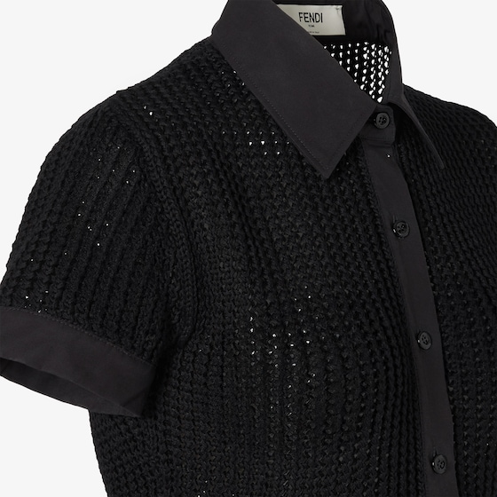 Fendi Short-sleeved, slim-fit, military-inspired shirt | Thumbnail 3