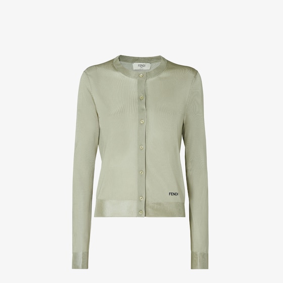 Fendi Cardigan In Green