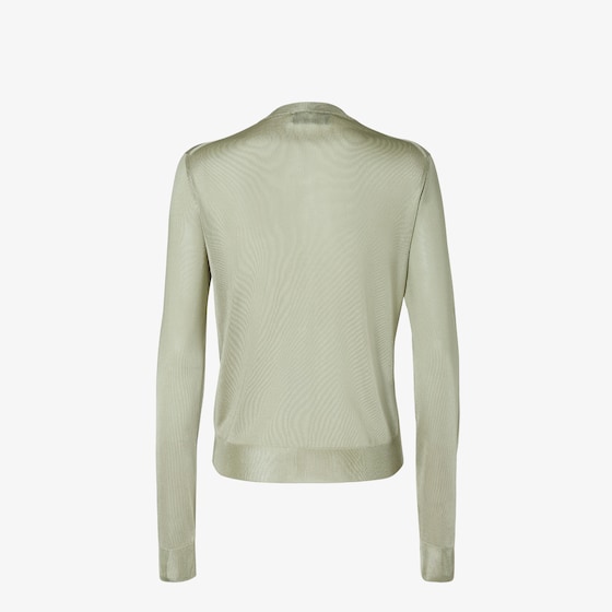 Fendi Slim-fit cardigan with round neckline and long sleeves | Thumbnail 2