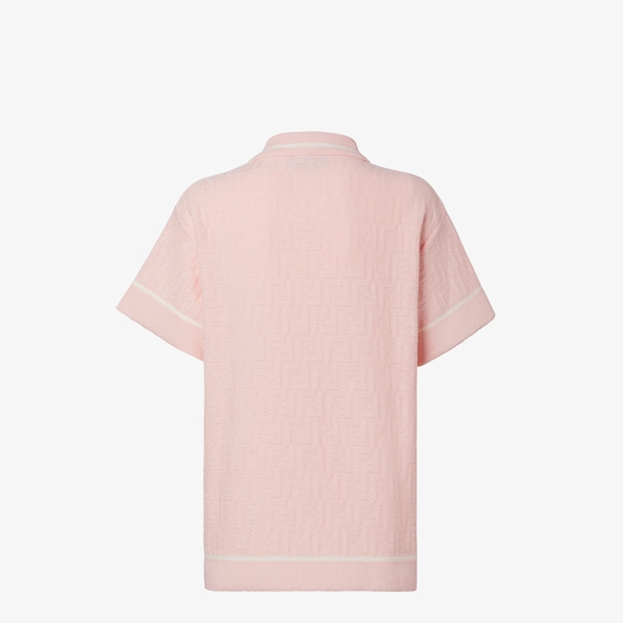 Fendi Short-sleeved, straight-cut knit polo shirt | Thumbnail 2