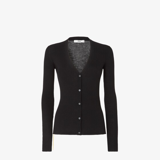 Fendi Cardigan In Black
