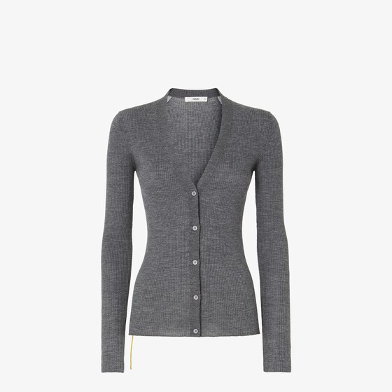 Fendi Cardigan In Grey