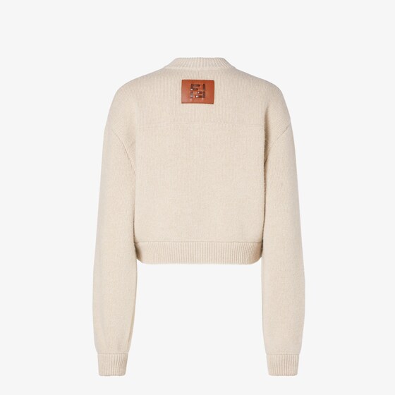 Fendi Short crew-neck jacket with long sleeves and dropped | Thumbnail 2