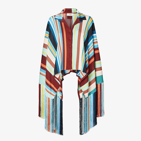 Fendi Poncho In Multi