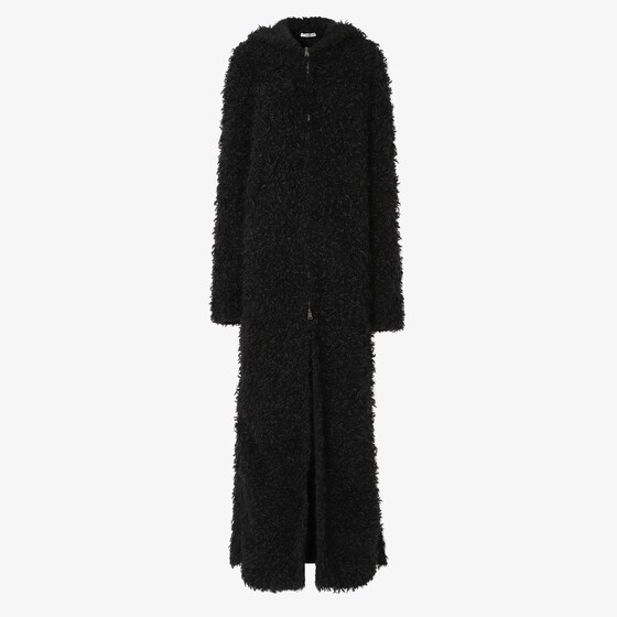 Fendi Coat In Black
