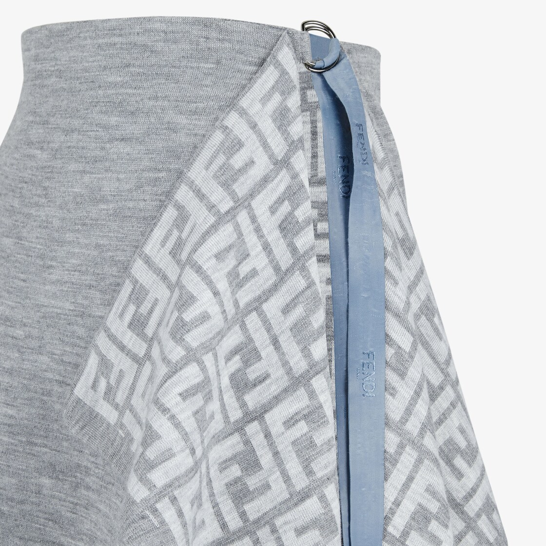 スカート - グレーウール スカート | Fendi