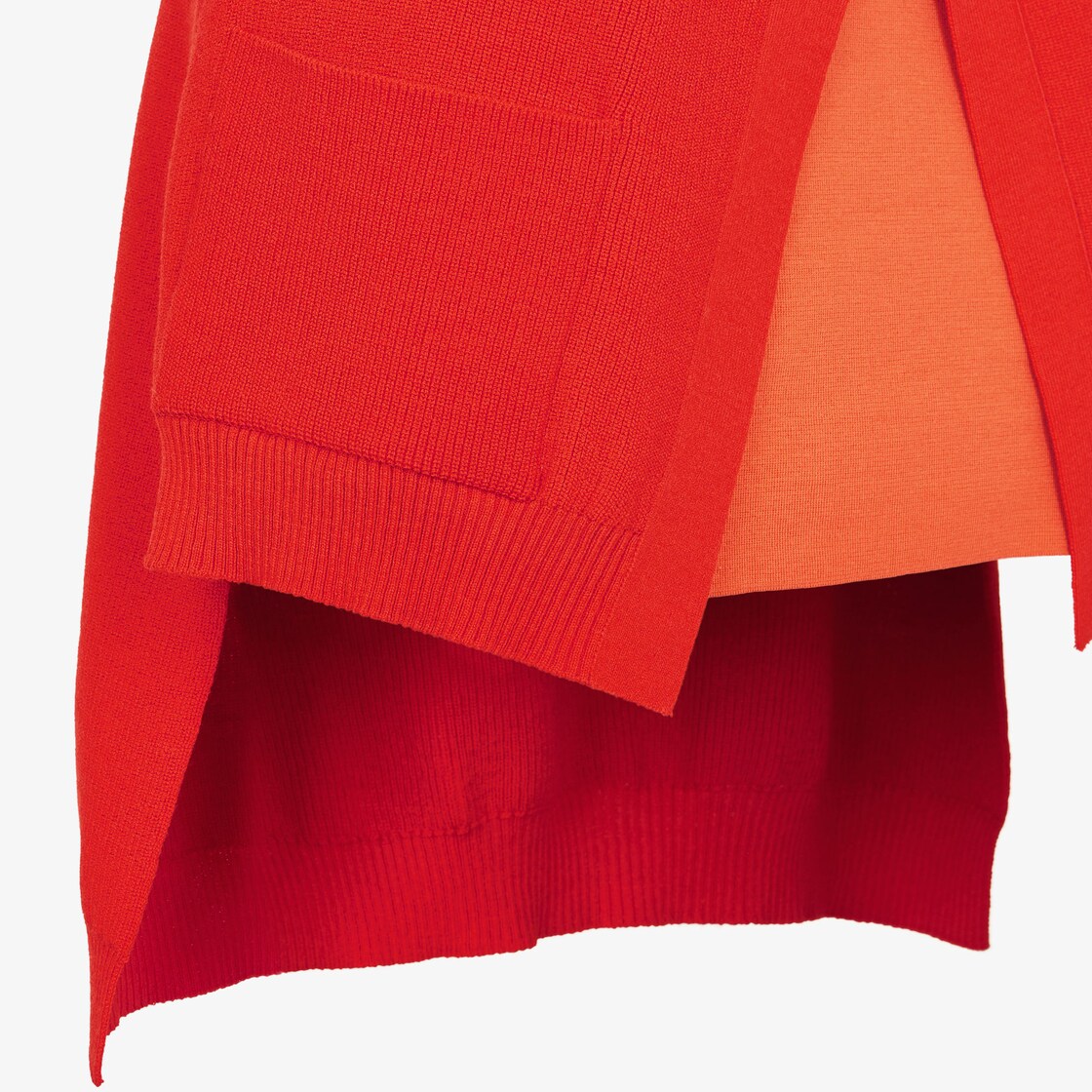 Skirt Orange wool short skirt Orange - Image 3/4