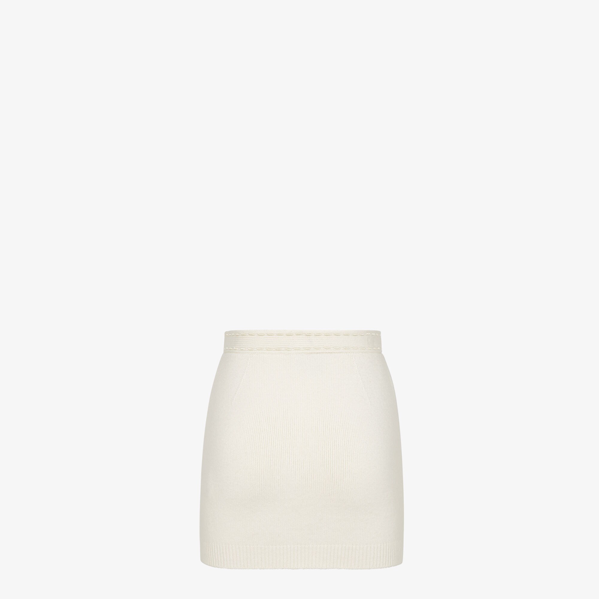 ミニスカート FENDI WHITE CASHMERE BLEND MINI SKIRT Skirt Wool White | Fendi