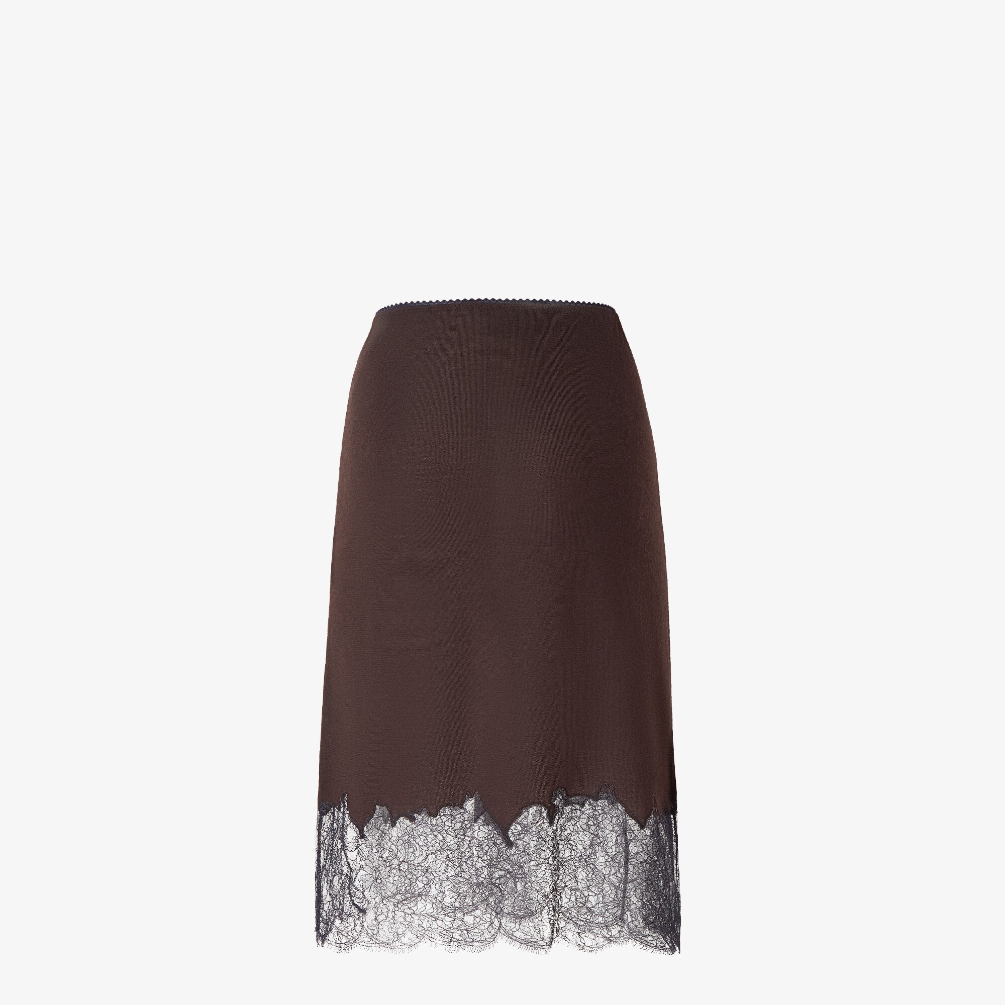 スカート ウール ブラウン | Fendi