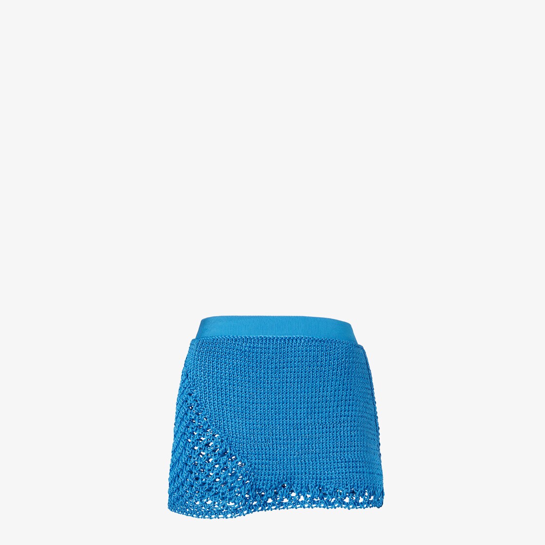 Skirt Light blue silk macramé miniskirt. Light blue - Image 2/4