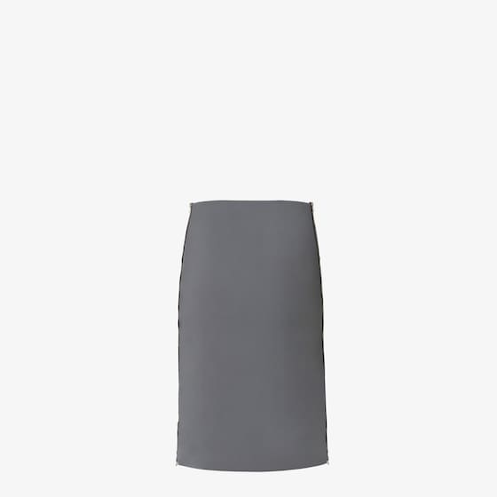 Fendi Straight-cut midi skirt with long, contrasting zips on both | Thumbnail 2