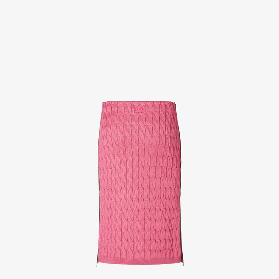 Fendi Straight-cut midi skirt featuring long, contrasting zips | Thumbnail 2