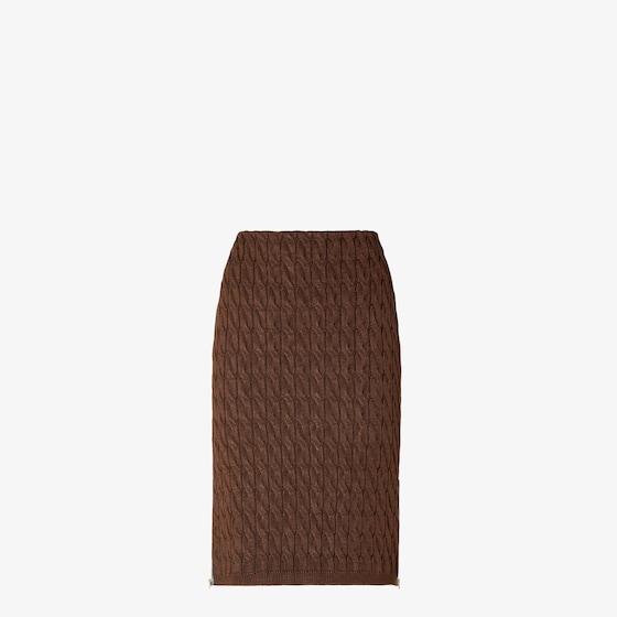Fendi Straight-cut midi skirt featuring long, contrasting zips