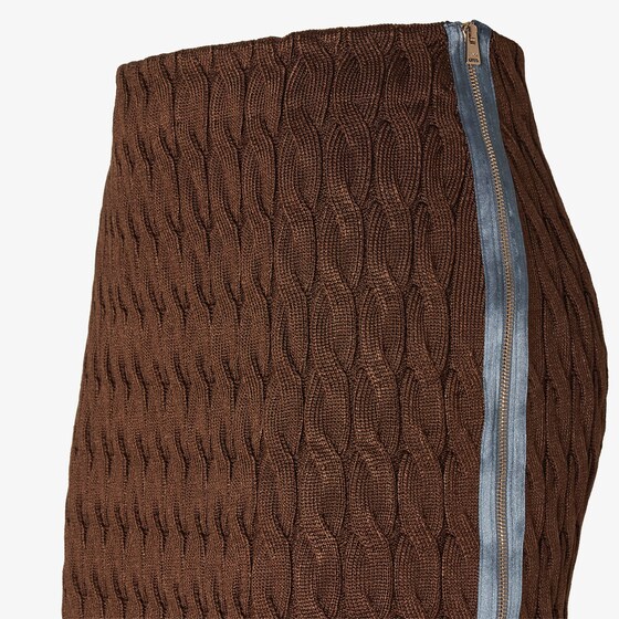 Fendi Straight-cut midi skirt featuring long, contrasting zips | Thumbnail 3