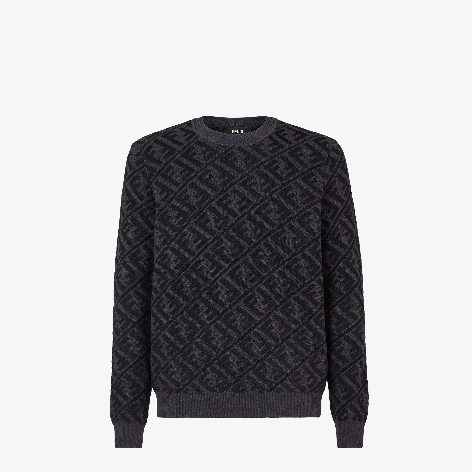 Jumper - Black wool pullover | Fendi