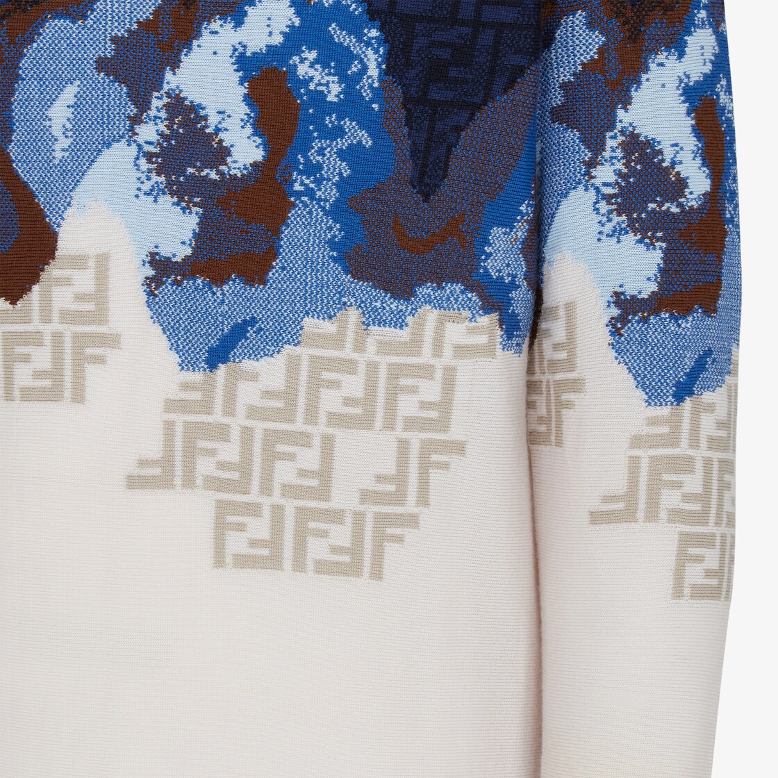Jumper - Multicolour wool pullover | Fendi