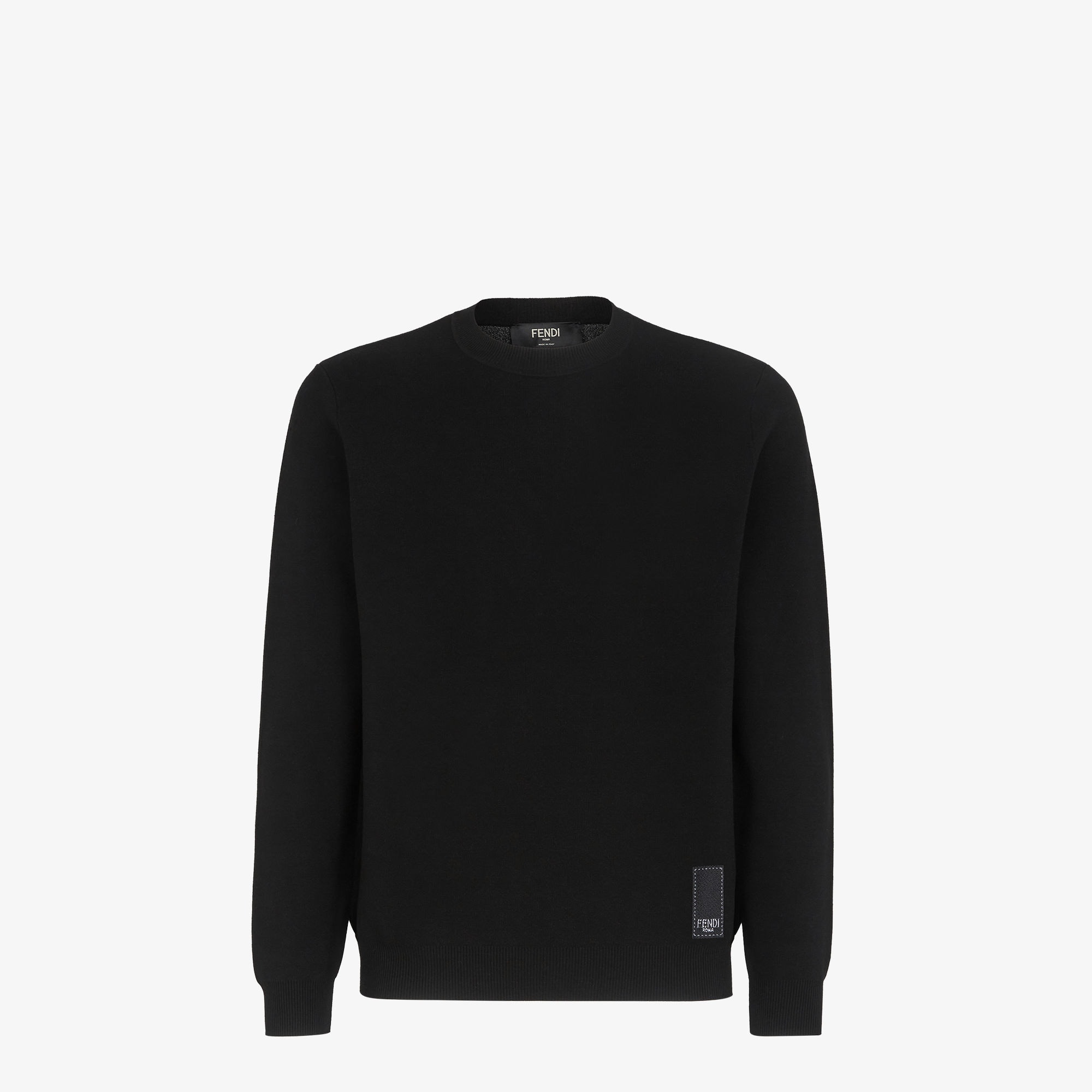 Sweatshirt - Black fabric sweatshirt | Fendi