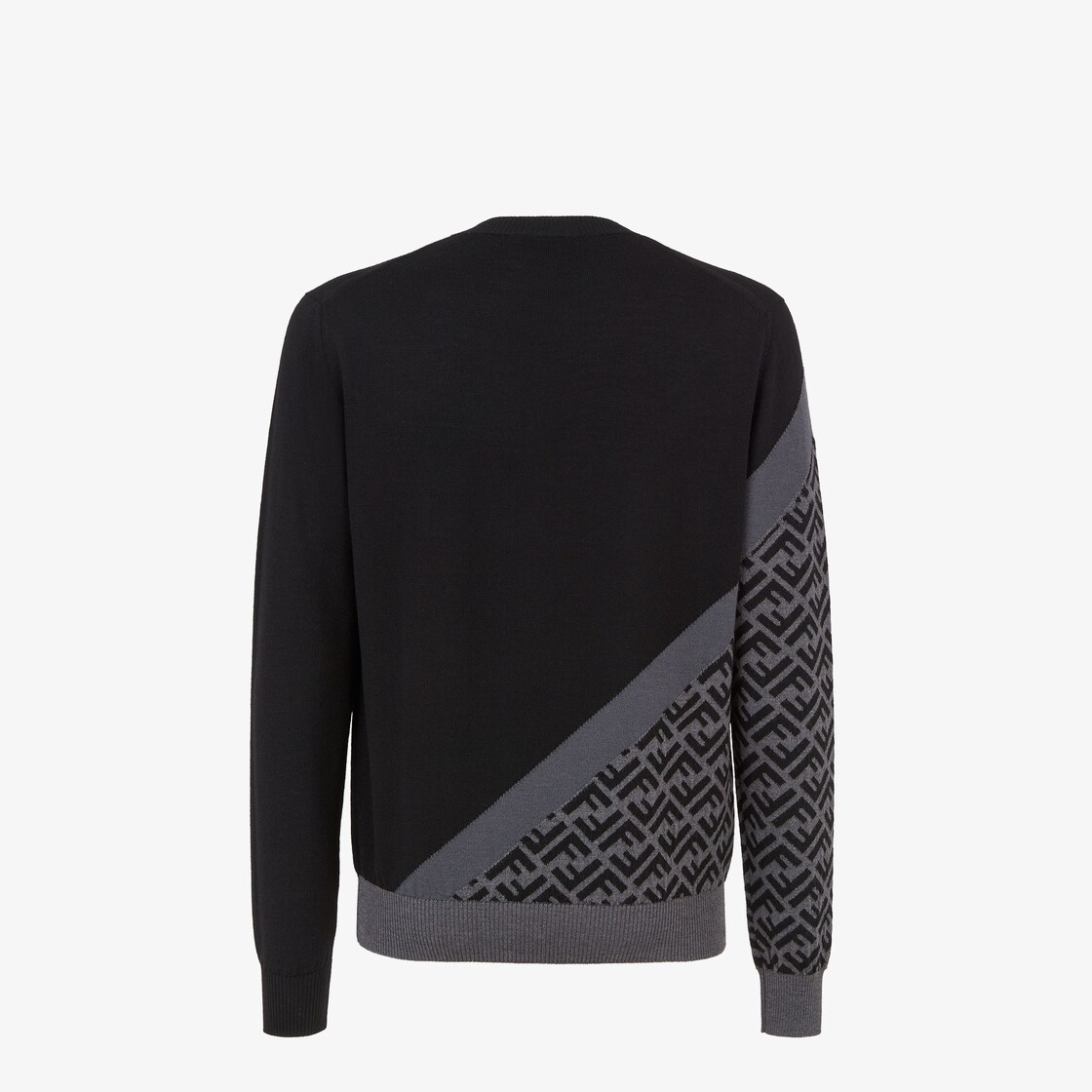 Sweater - Black wool sweater | Fendi