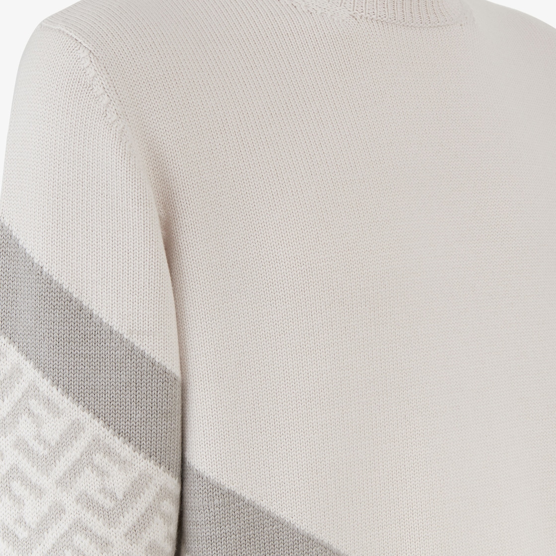 Pullover White wool jumper White - Image 3/3