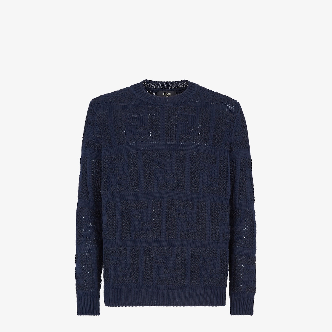 Pullover Cotton Blue Fendi