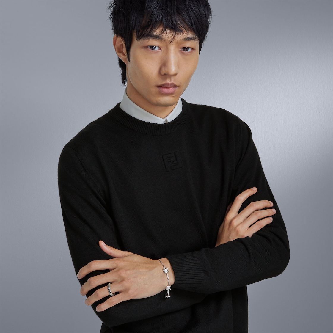 Pullover Black wool jumper Black - Image 4/4