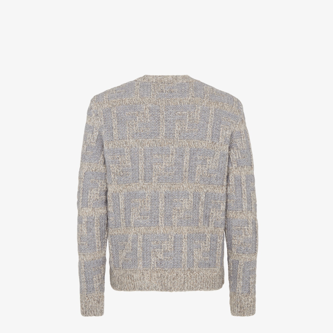 Sweater Gray alpaca and wool FF pullover Gray - Image 3/5
