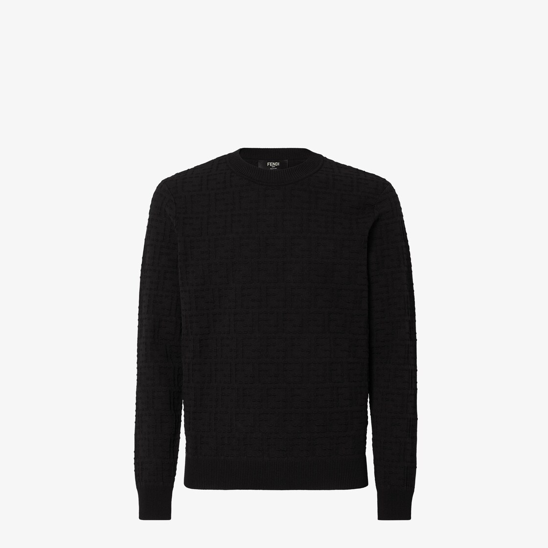 Sweater Black FF cotton Selleria sweater Black - Image 1/3